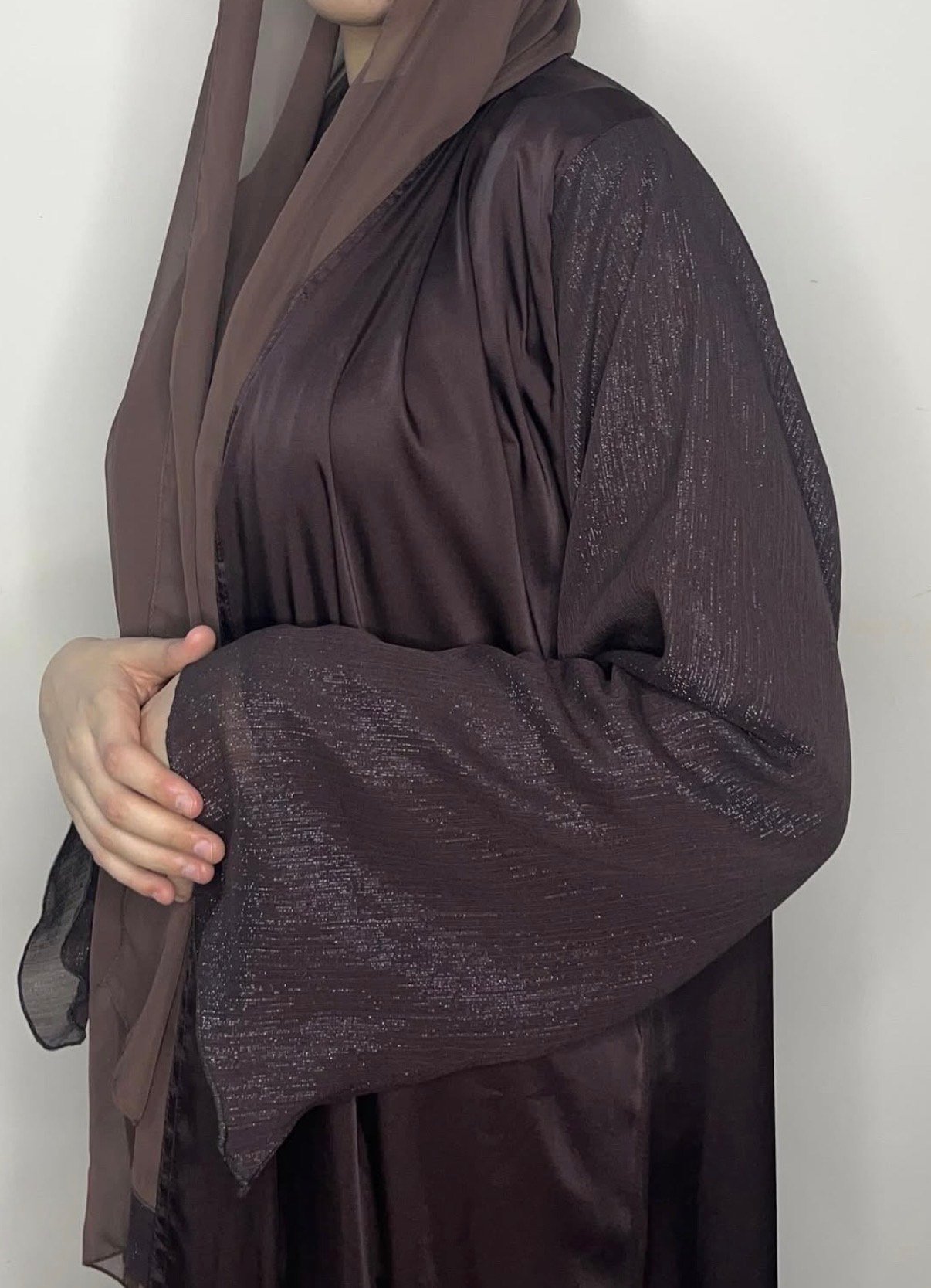 عبايه الاورغنزا لون بني - الصورة 2