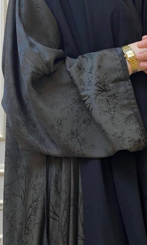 العبايه المشجره لون زيتي