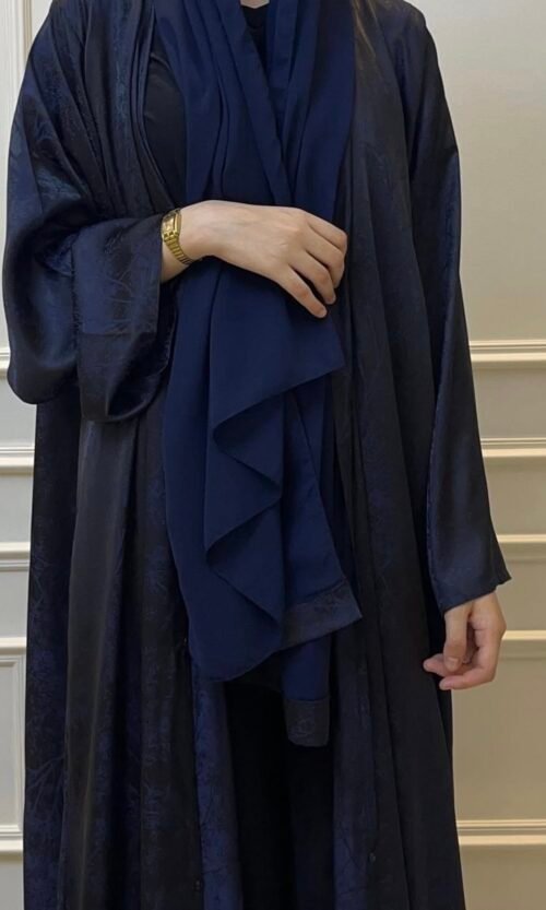 العبايه المشجره لون كحلي