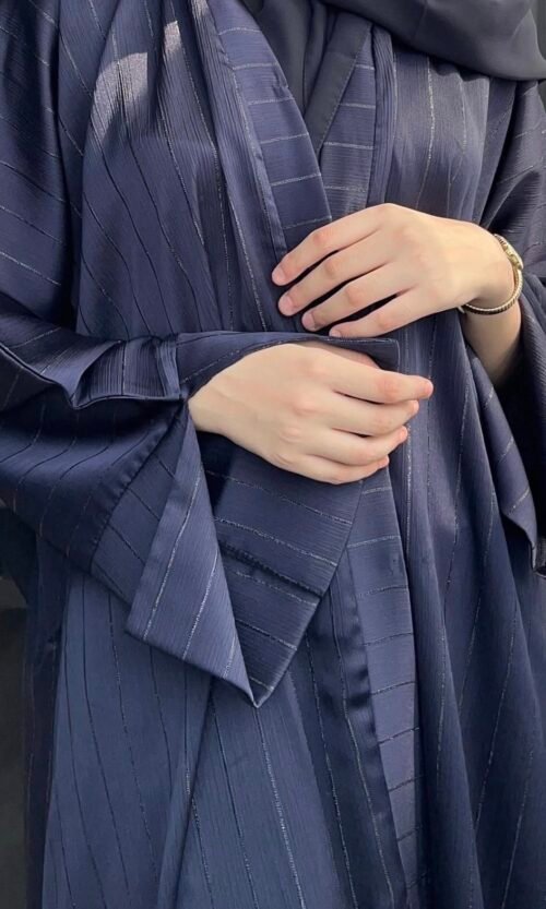 عبايه حسنى لون كحلي